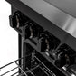 Induction Hardware Luxury Series 60-Inch 10.2 Cu. Ft. Double Oven Induction Range with Griddle, Self-Cleaning, Black Stainless Steel, S-IR60-BS