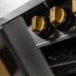 Induction Hardware Luxury Series Orion Edition 30-Inch 5.1 Cu. Ft. Induction Range, Self-Cleaning, Black Stainless Steel with Gold Accents, S-IR30-BS-ORION