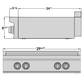 Induction Hardware 30" Induction Rangetop, 4-Zone, Orion Gold, IRT30-BS-ORION