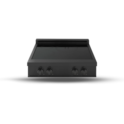 Induction Hardware 30" Induction Rangetop, 4-Zone, Black Stainless Steel, IRT30-BS