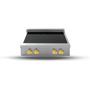 Induction Hardware 30" Induction Rangetop, 4-Zone, Vega Gold, IRT30-SS-VEGA