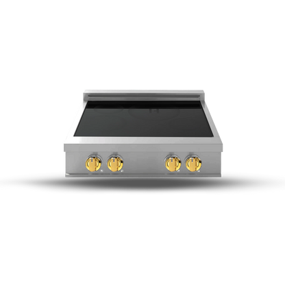 Induction Hardware 30" Induction Rangetop, 4-Zone, Vega Gold, IRT30-SS-VEGA