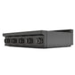 Induction Hardware 36" Induction Rangetop, 5-Zone, Black Stainless Steel, IRT36-BS