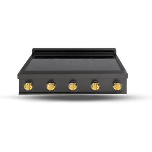 Induction Hardware 36" Induction Rangetop, 5-Zone, Orion Gold, IRT36-BS-ORION