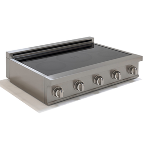 Induction Hardware 36" Induction Rangetop, 5-Zone, Vega Gold, IRT36-SS-VEGA