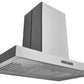 Hauslane 30 in. Convertible Island Range Hood with Dual Controls, LED, Baffle Filter in Stainless Steel