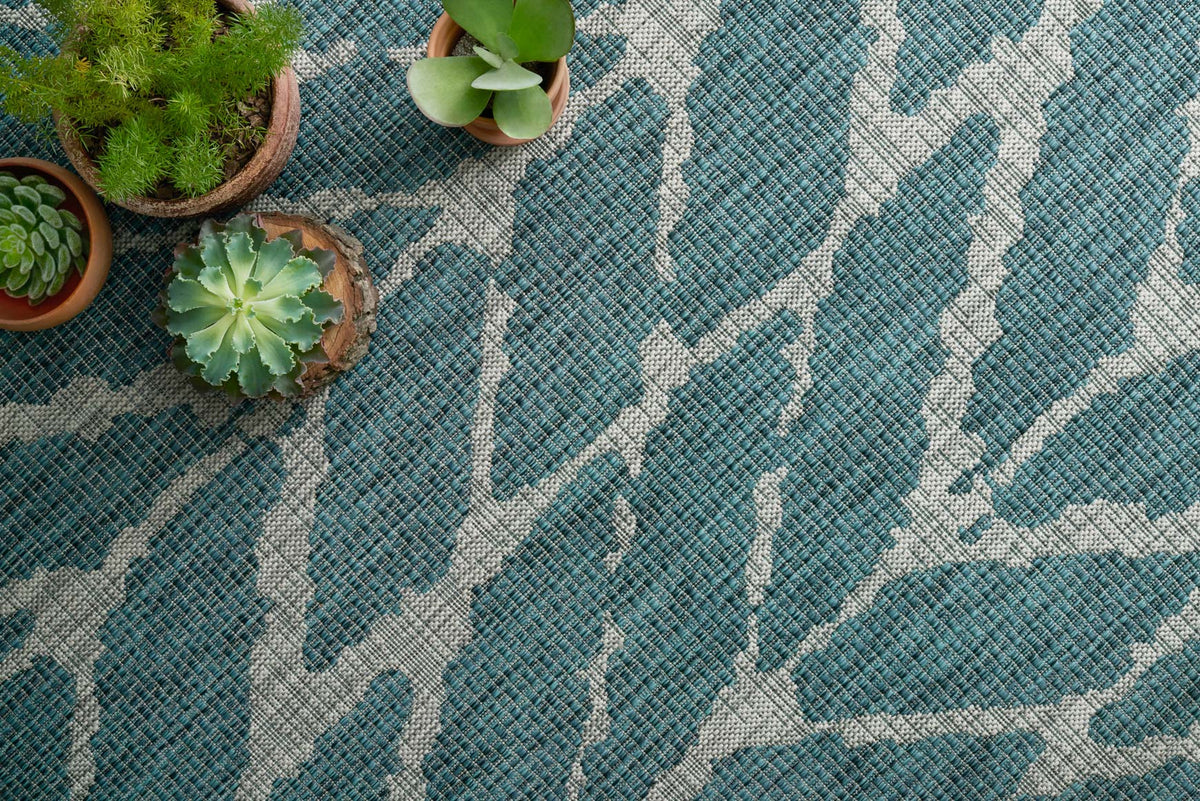 Loloi Isle IE-02 Teal / Grey area rug - image 3