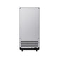 FORNO Cristallo 15-Inch Freestanding/Undercounter Nugget Ice Maker 66.1 lbs/Day Black with Brass Accent, FIMBI7307-15BLK