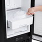 FORNO Cristallo 15-Inch Freestanding/Undercounter Nugget Ice Maker 66.1 lbs/Day Black with Brass Accent, FIMBI7307-15BLK