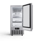 FORNO Cristallo 15-Inch Freestanding/Undercounter Nugget Ice Maker 66.1 lbs/Day Stainless Steel, FIMBI7307-15S