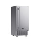 FORNO Cristallo 15-Inch Freestanding/Undercounter Nugget Ice Maker 66.1 lbs/Day Stainless Steel, FIMBI7307-15S