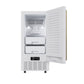 FORNO Cristallo 15-Inch Freestanding/Undercounter Nugget Ice Maker 66.1 lbs/Day White with Brass Accent, FIMBI7307-15WHT