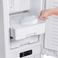 FORNO Cristallo 15-Inch Freestanding/Undercounter Nugget Ice Maker 66.1 lbs/Day White with Brass Accent, FIMBI7307-15WHT