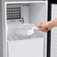 FORNO Cristallo 15-Inch Freestanding/Undercounter Cube Ice Maker 79.4 lbs/Day Stainless Steel, FIMBI7313-15S