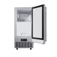 FORNO Cristallo 15-Inch Freestanding/Undercounter Cube Ice Maker 79.4 lbs/Day Stainless Steel, FIMBI7313-15S