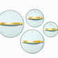 Caraway Glass Lids with Gold Handles (Set of 4)