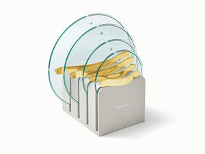Caraway Glass Lids with Gold Handles (Set of 4)