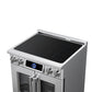 FORNO Maximus 30-Inch 4.32 cu. ft. French Door Induction Range, True Convection, Air Sous Vide, Air Fry Basket in Stainless Steel, FFSIN0932-30