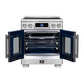 FORNO Maximus 30-Inch 4.32 cu. ft. French Door Induction Range, True Convection, Air Sous Vide, Air Fry Basket in Stainless Steel, FFSIN0932-30