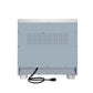 FORNO Maximus 36-Inch 5.36 cu. ft. French Door Induction Range, True Convection, Air Sous Vide, Air Fry Basket in White with Antique Brass Accents, FFSIN0932-36WHT