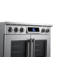 FORNO Maximus 36-Inch 5.36 cu. ft. French Door Induction Range, True Convection, Air Sous Vide, Air Fry Basket in Stainless Steel, FFSIN0932-36