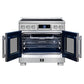 FORNO Maximus 36-Inch 5.36 cu. ft. French Door Induction Range, True Convection, Air Sous Vide, Air Fry Basket in Stainless Steel, FFSIN0932-36