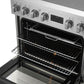 FORNO Torino 30" 4.32 cu. ft. Induction Range with True Convection, Air Fry and Sous Vide in Stainless Steel 240V, FFSIN0936-30