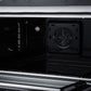 FORNO Torino 36-Inch 5.36 cu. ft. Induction Freestanding Range, True Convection, Air Fry Basket in Black with Antique Brass Accents, FFSIN0936-36BLK