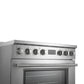 FORNO Torino 36" 5.36 cu. ft. Induction Range with True Convection, Air Fry and Sous Vide in Stainless Steel 240V, FFSIN0936-36