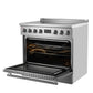 FORNO Torino 36" 5.36 cu. ft. Induction Range with True Convection, Air Fry and Sous Vide in Stainless Steel 240V, FFSIN0936-36