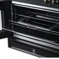 FORNO Torino 36" 5.36 cu. ft. French Door Induction Range with True Convection, Air Fry and Sous Vide in Black 240V, FFSIN0950-36BLK