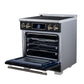 FORNO Maximus 30" 4.32 cu.ft. Induction Range with Air Fryer, Air Sous Vide, True Convection, and Digital Display, Black, FFSIN0968-30BLK