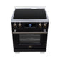 FORNO Maximus 30" 4.32 cu.ft. Induction Range with Air Fryer, Air Sous Vide, True Convection, and Digital Display, Black, FFSIN0968-30BLK