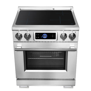 FORNO Maximus 30" 4.32 cu.ft. Induction Range with Air Fryer, Air Sous Vide, True Convection, and Digital Display, FFSIN0968-30
