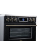 FORNO Maximus 36" 5.36 cu.ft Induction Range with Air Fryer, Air Sous Vide, True Convection, and Digital Display, Black, FFSIN0968-36BLK