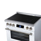 FORNO Maximus 36" 5.36 cu.ft Induction Range with Air Fryer, Air Sous Vide, True Convection, and Digital Display, White, FFSIN0968-36WHT