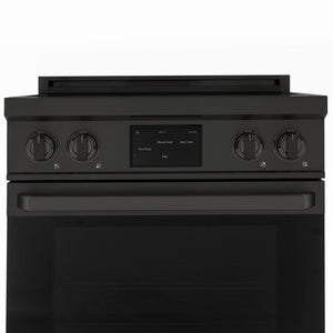 Induction Hardware Luxury Series 30-Inch 5.1 Cu. Ft. Induction Range, Self-Cleaning, Black Stainless Steel, S-IR30-BS