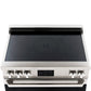 Induction Hardware Luxury Series Vega Edition 36-Inch 5.4 Cu. Ft. Induction Range, Self-Cleaning, Stainless Steel with Gold Accents, S-IR36-SS-VEGA
