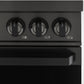 Induction Hardware Luxury Series 48-Inch 7.7 Cu. Ft. Double Oven Induction Range, Self-Cleaning, Black Stainless Steel, S-IR48-BS