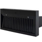 Induction Hardware 48-Inch Convertible Wall Mount Range Hood, 1800 CFM, Black Stainless Steel, S-RH48-PW-BS