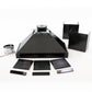 Induction Hardware 48-Inch Convertible Wall Mount Range Hood, 1800 CFM, Black Stainless Steel, S-RH48-PW-BS