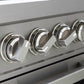 Induction Hardware Luxury Series 60-Inch 10.2 Cu. Ft. Double Oven Induction Range with Griddle, Self-Cleaning, Stainless Steel, S-IR60-SS