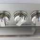 Induction Hardware Luxury Series 48-Inch 7.7 Cu. Ft. Double Oven Induction Range, Self-Cleaning, Stainless Steel, S-IR48-SS