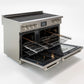 Induction Hardware Luxury Series 48-Inch 7.7 Cu. Ft. Double Oven Induction Range, Self-Cleaning, Stainless Steel, S-IR48-SS