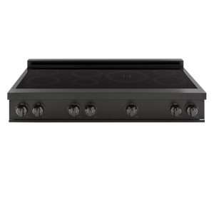 Induction Hardware 48" Induction Rangetop, 7-Zone, Black Stainless Steel, IRT48-BS