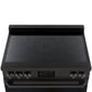 Induction Hardware Luxury Series Orion Edition 36-Inch 5.4 Cu. Ft. Induction Range, Self-Cleaning, Black Stainless Steel with Gold Accents, S-IR36-BS-ORION
