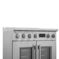 FORNO Torino 30" 4.32 cu. ft. French Door Induction Range with True Convection, Air Fry and Sous Vide in Stainless Steel 240V,  FFSIN0950-30