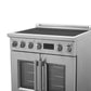 FORNO Torino 30" 4.32 cu. ft. French Door Induction Range with True Convection, Air Fry and Sous Vide in Stainless Steel 240V,  FFSIN0950-30