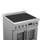 FORNO Torino 30" 4.32 cu. ft. French Door Induction Range with True Convection, Air Fry and Sous Vide in Stainless Steel 240V,  FFSIN0950-30
