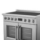 FORNO Torino 36" 5.36 cu. ft. French Door Induction Range with True Convection, Air Fry and Sous Vide in Stainless Steel 240V, FFSIN0950-36